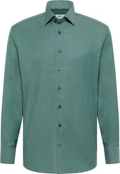 Eterna Langarmhemd MODERN FIT NON IRON Grün/Türkis