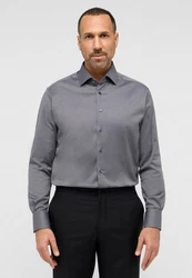 Eterna Langarmhemd MODERN FIT NON IRON Dunkelgrau/Dunkelblau/Grau/Hellgrau