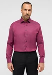 Eterna Langarmhemd MODERN FIT NON IRON Rosa/Bordeaux