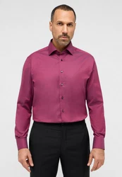 Eterna Langarmhemd MODERN FIT NON IRON Rosa/Bordeaux