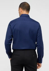 Eterna Langarmhemd MODERN FIT NON IRON Dunkelblau/Blau