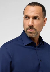 Eterna Langarmhemd MODERN FIT NON IRON Dunkelblau/Blau