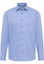 Eterna Langarmhemd COMFORT FIT NON IRON Hellblau