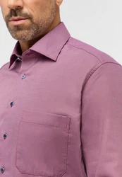 Eterna Langarmhemd COMFORT FIT NON IRON Rosa/Lila
