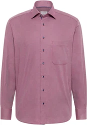 Eterna Langarmhemd COMFORT FIT NON IRON Rosa/Lila