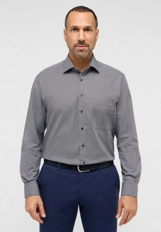 Eterna Langarmhemd COMFORT FIT NON IRON Dunkelgrau/Dunkelblau/Grau/Hellgrau