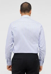Eterna Langarmhemd MODERN FIT NON IRON Hellblau/Weiß
