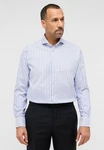 Eterna Langarmhemd MODERN FIT NON IRON Hellblau/Weiß
