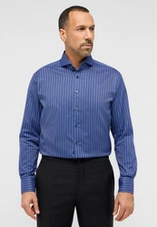 Eterna Langarmhemd MODERN FIT NON IRON Blau/Dunkelblau/Hellblau
