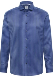 Eterna Langarmhemd MODERN FIT NON IRON Blau/Dunkelblau/Hellblau