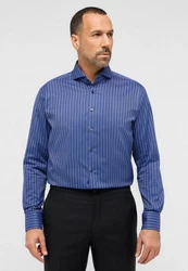 Eterna Langarmhemd MODERN FIT NON IRON Blau/Dunkelblau/Hellblau