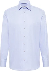 Eterna Langarmhemd COMFORT FIT NON IRON Hellblau