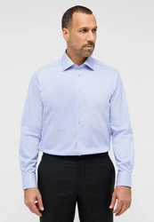 Eterna Langarmhemd COMFORT FIT NON IRON Hellblau