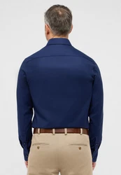 Eterna Langarmhemd SLIM FIT NON IRON Dunkelblau