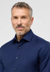 Eterna Langarmhemd SLIM FIT NON IRON Dunkelblau