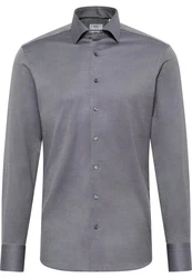 Eterna Langarmhemd SLIM FIT NON IRON Dunkelgrau/Grau/Hellgrau/Dunkelblau