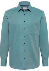 Eterna Langarmhemd Modern Fit Non Iron Grün/Hellblau/Blau/Türkis