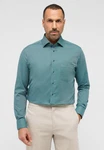 Eterna Langarmhemd Modern Fit Non Iron Grün/Hellblau/Blau/Türkis