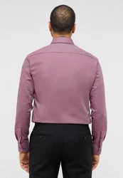 Eterna Langarmhemd Modern Fit Non Iron Lila/Bordeaux/Dunkelrot