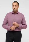 Eterna Langarmhemd Modern Fit Non Iron Lila/Bordeaux/Dunkelrot