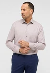 Eterna Langarmhemd Modern Fit Non Iron Rot/Lila/Beige