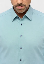 Eterna Langarmhemd MODERN FIT NON IRON Hellblau/Blau/Türkis