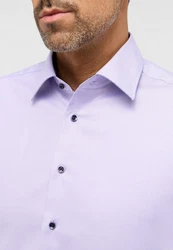Eterna Langarmhemd MODERN FIT NON IRON Lila