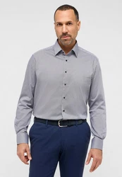 Eterna Langarmhemd COMFORT FIT NON IRON Grau/Dunkelblau/Hellgrau/Dunkelgrau/Hellblau/Braun