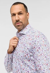Eterna Langarmhemd Modern Fit Non Iron Mischfarben/Rot/Lila/Dunkelblau