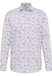 Eterna Langarmhemd Modern Fit Non Iron Mischfarben/Rot/Lila/Dunkelblau