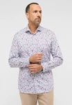 Eterna Langarmhemd Modern Fit Non Iron Mischfarben/Rot/Lila/Dunkelblau