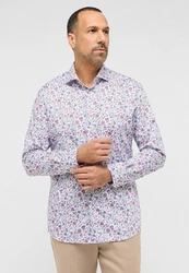 Eterna Langarmhemd Modern Fit Non Iron Mischfarben/Rot/Lila/Dunkelblau