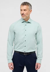 Eterna Langarmhemd SLIM FIT NON IRON Grün/Hellgrün/Hellblau/Türkis