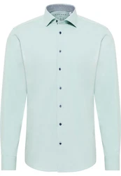 Eterna Langarmhemd SLIM FIT NON IRON Grün/Hellgrün/Hellblau/Türkis