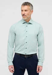 Eterna Langarmhemd SLIM FIT NON IRON Grün/Hellgrün/Hellblau/Türkis
