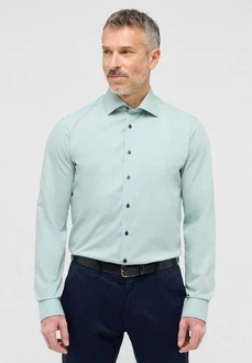 Eterna Langarmhemd SLIM FIT NON IRON Grün/Hellgrün/Hellblau/Türkis