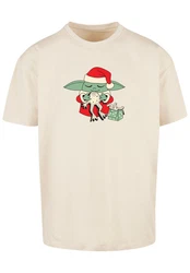 F4NT4STIC T-Shirt Star Wars Grogu To You XMAS Creme/Grün/Khaki/Beige/Rot