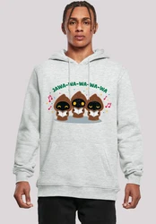 F4NT4STIC Kapuzenpullover Star Wars Jawa-Wa-Wa Grau/Hellgrau/Silber/Gelb/Grün