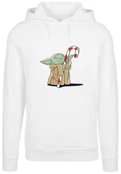 F4NT4STIC Kapuzenpullover Star Wars Grogu Loves Candy Weiß/Grün/Creme