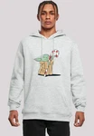 F4NT4STIC Kapuzenpullover Star Wars Grogu Loves Candy Hellgrau/Grau