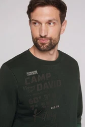 CAMP DAVID Sweater Dunkelgrün/Grün