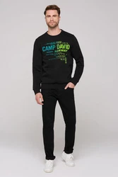 CAMP DAVID Sweater Schwarz/Orange/Grau/Gelb