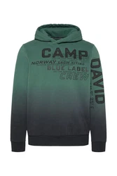 CAMP DAVID Kapuzensweatshirt Dunkelgrün/Grün