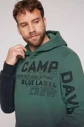 CAMP DAVID Kapuzensweatshirt Dunkelgrün/Grün