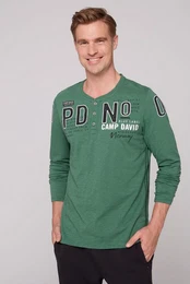 Henleyshirt aus Baumwolle