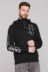 CAMP DAVID Kapuzensweatshirt Schwarz/Grau/Orange/Weiß