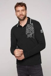 Langarm-Poloshirt aus Baumwolle