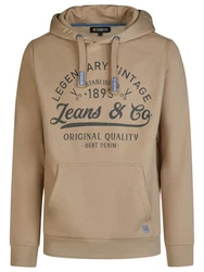riverso Herren Kapuzenpullover RIVArmin Hoodie Sweatshirt Khaki/Braun