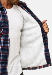 Egomaxx Blouson Fleece Hemd Holzfäller Jacke [2575] Rot (2575)