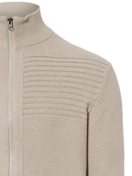 Andrew James Strickjacke Beige/Khaki/Braun